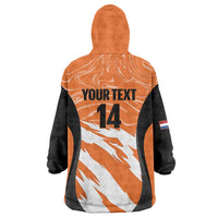 Custom Netherlands Darts Wearable Blanket Hoodie Come On Holland