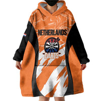 Custom Netherlands Darts Wearable Blanket Hoodie Come On Holland