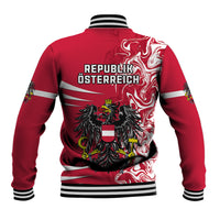 Austria Baseball Jacket Austrian Coat Of Arms Simple Style - Wonder Print Shop