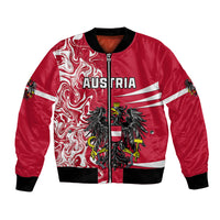 Austria Bomber Jacket Austrian Coat Of Arms Simple Style - Wonder Print Shop