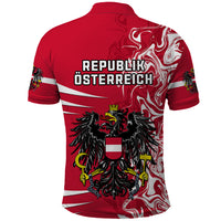 Austria Polo Shirt Austrian Coat Of Arms Simple Style - Wonder Print Shop