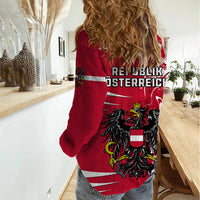 Austria Women Casual Shirt Austrian Coat Of Arms Simple Style - Wonder Print Shop