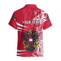 Personalised Austria Hawaiian Shirt Austrian Coat Of Arms Simple Style - Wonder Print Shop