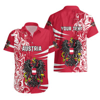 Personalised Austria Hawaiian Shirt Austrian Coat Of Arms Simple Style - Wonder Print Shop