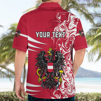 Personalised Austria Hawaiian Shirt Austrian Coat Of Arms Simple Style - Wonder Print Shop