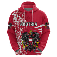 Personalised Austria Hoodie Austrian Coat Of Arms Simple Style - Wonder Print Shop
