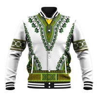 Africa Baseball Jacket African Dashiki Royal Green Version - Wonder Print Shop