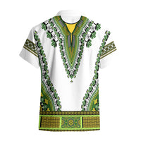 Africa Hawaiian Shirt African Dashiki Royal Green Version - Wonder Print Shop