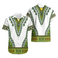 Africa Hawaiian Shirt African Dashiki Royal Green Version - Wonder Print Shop