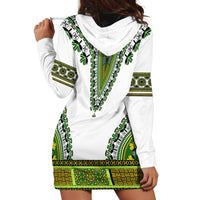 Africa Hoodie Dress African Dashiki Royal Green Version - Wonder Print Shop