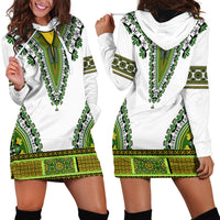 Africa Hoodie Dress African Dashiki Royal Green Version - Wonder Print Shop
