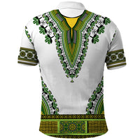 Africa Polo Shirt African Dashiki Royal Green Version - Wonder Print Shop