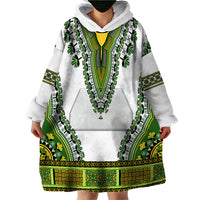 Africa Wearable Blanket Hoodie African Dashiki Royal Green Version - Wonder Print Shop