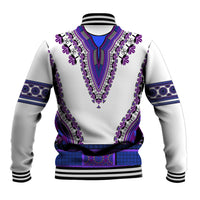 Africa Baseball Jacket African Dashiki Royal Purple Version - Wonder Print Shop
