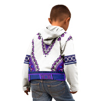 Africa Kid Hoodie African Dashiki Royal Purple Version - Wonder Print Shop