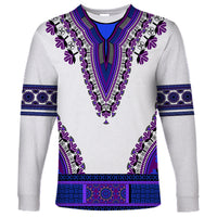 Africa Long Sleeve Shirt African Dashiki Royal Purple Version - Wonder Print Shop