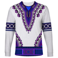 Africa Long Sleeve Shirt African Dashiki Royal Purple Version - Wonder Print Shop