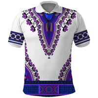 Africa Polo Shirt African Dashiki Royal Purple Version - Wonder Print Shop