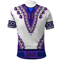 Africa Polo Shirt African Dashiki Royal Purple Version - Wonder Print Shop