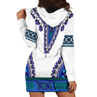 Africa Hoodie Dress African Dashiki Royal Blue Version - Wonder Print Shop
