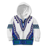 Africa Kid Hoodie African Dashiki Royal Blue Version - Wonder Print Shop
