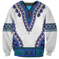 Africa Sweatshirt African Dashiki Royal Blue Version - Wonder Print Shop