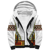 Africa Sherpa Hoodie African Dashiki Royal Gold Version - Wonder Print Shop