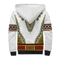 Africa Sherpa Hoodie African Dashiki Royal Gold Version - Wonder Print Shop