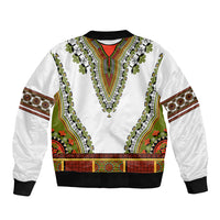 Africa Sleeve Zip Bomber Jacket African Dashiki Royal Gold Version - Wonder Print Shop