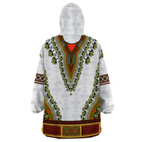 Africa Wearable Blanket Hoodie African Dashiki Royal Gold Version - Wonder Print Shop