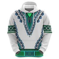 Africa Hoodie African Dashiki Royal Turquoise Version - Wonder Print Shop