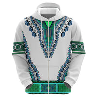 Africa Hoodie African Dashiki Royal Turquoise Version - Wonder Print Shop