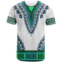 Africa T Shirt African Dashiki Royal Turquoise Version - Wonder Print Shop