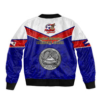 American Samoa Football Bomber Jacket Polynesian Sporty Style - Wonder Print Shop