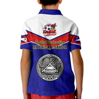 American Samoa Football Kid Polo Shirt Polynesian Sporty Style - Wonder Print Shop