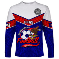 American Samoa Football Long Sleeve Shirt Polynesian Sporty Style - Wonder Print Shop
