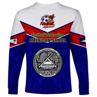 American Samoa Football Long Sleeve Shirt Polynesian Sporty Style - Wonder Print Shop