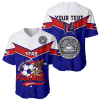 Personalised American Samoa Football Baseball Jersey Polynesian Sporty Style - Wonder Print Shop