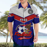 Personalised American Samoa Football Hawaiian Shirt Polynesian Sporty Style - Wonder Print Shop