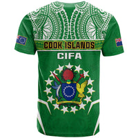 Cook Islands Football T Shirt Go Kuki Airani Polynesian Sporty Style - Wonder Print Shop