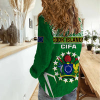 Cook Islands Football Women Casual Shirt Go Kuki Airani Polynesian Sporty Style - Wonder Print Shop