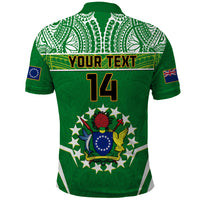 Personalised Cook Islands Football Polo Shirt Go Kuki Airani Polynesian Sporty Style - Wonder Print Shop