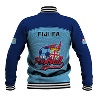 Fiji Football Baseball Jacket Fijian Tapa Pattern Sporty Style - Wonder Print Shop