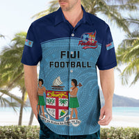 Fiji Football Hawaiian Shirt Fijian Tapa Pattern Sporty Style - Wonder Print Shop