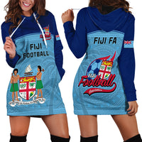 Fiji Football Hoodie Dress Fijian Tapa Pattern Sporty Style - Wonder Print Shop
