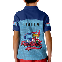 Fiji Football Kid Polo Shirt Fijian Tapa Pattern Sporty Style - Wonder Print Shop