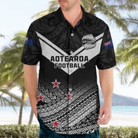 Aotearoa Football Hawaiian Shirt Go New Zealand Maori Fern Pattern - Wonder Print Shop