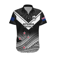 Personalised Aotearoa Football Hawaiian Shirt Go New Zealand Maori Fern Pattern - Wonder Print Shop