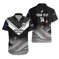 Personalised Aotearoa Football Hawaiian Shirt Go New Zealand Maori Fern Pattern - Wonder Print Shop