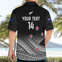 Personalised Aotearoa Football Hawaiian Shirt Go New Zealand Maori Fern Pattern - Wonder Print Shop